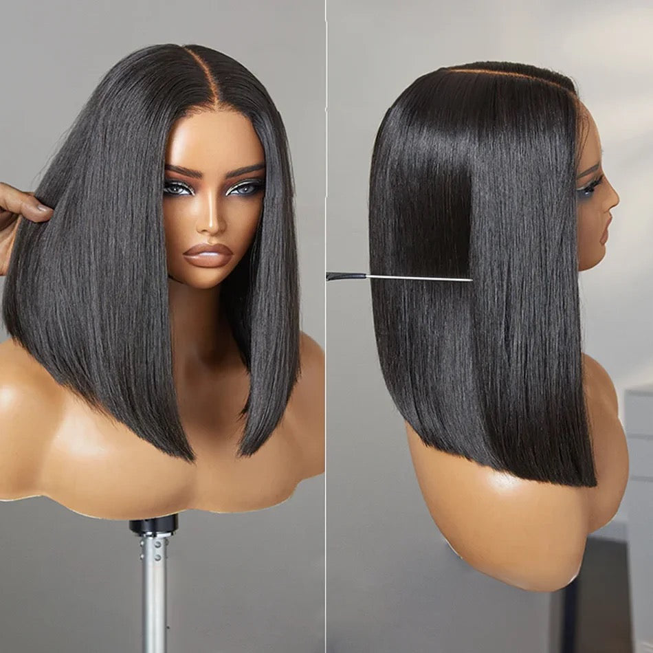 Double Drawn Full Frontal Human Hair Wig