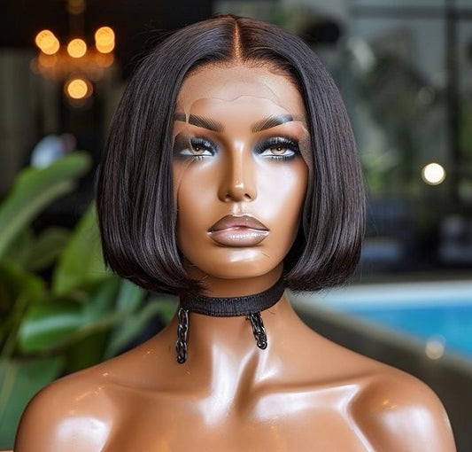 Double Drawn Full Frontal Human Hair Wig