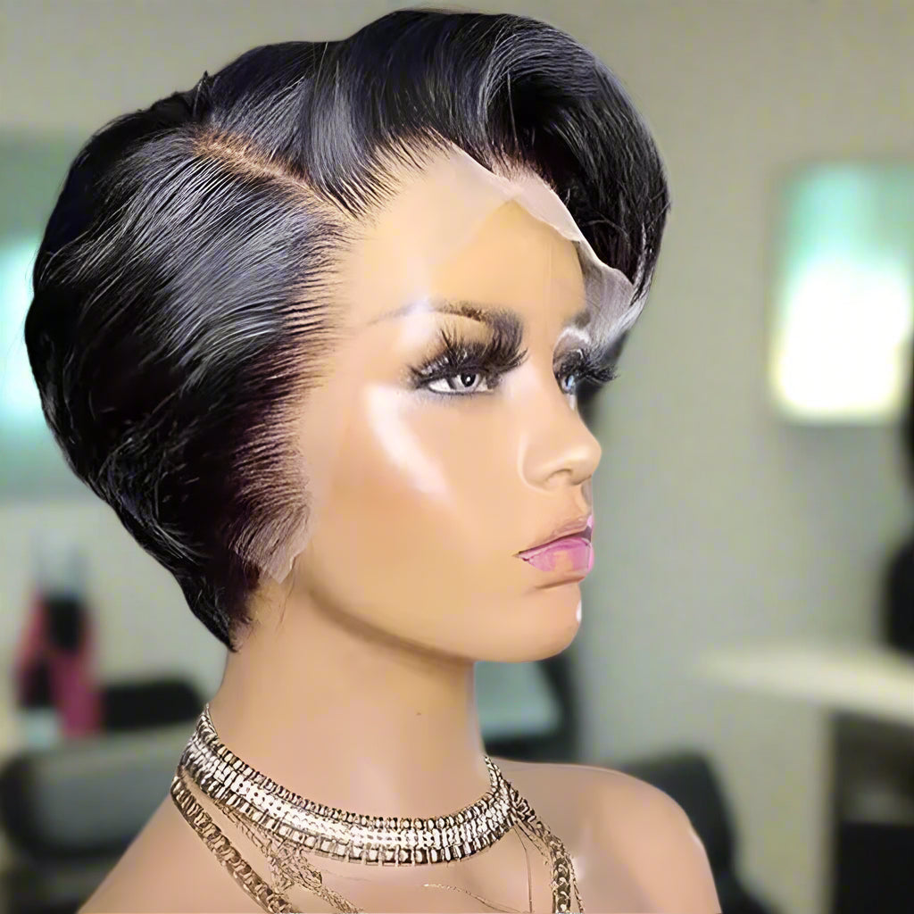 13*4 Pixie Cut Brazilian Lace Wig